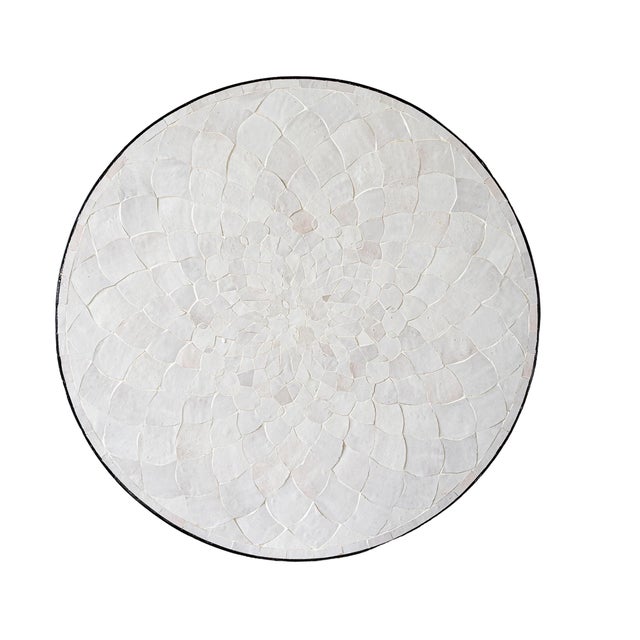 New special order item. Not vintage. Made from traditional practices, the handmade and hand-chiseled tiles of the Zellige...