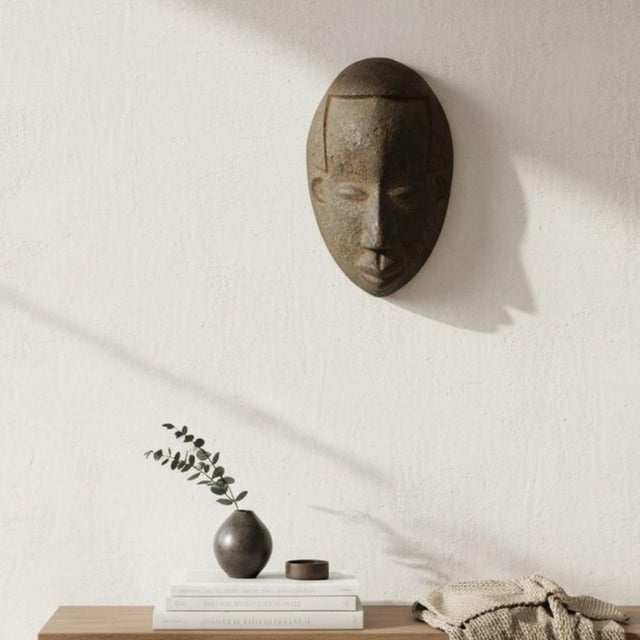 Vintage African Ceremonial Tribal Art Wooden Mask For Sale - Image 12 of 12