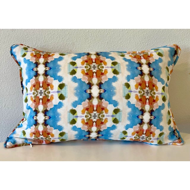 Gorgeous Laura Park fabric on a 12" x 18" lumbar pillow. These colors go with everything and will add a fun pop to almost...