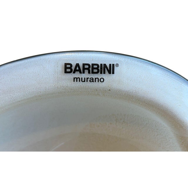 1960s Circa 1960s Alfredo Barbini White Murano Glass Dish For Sale - Image 5 of 6