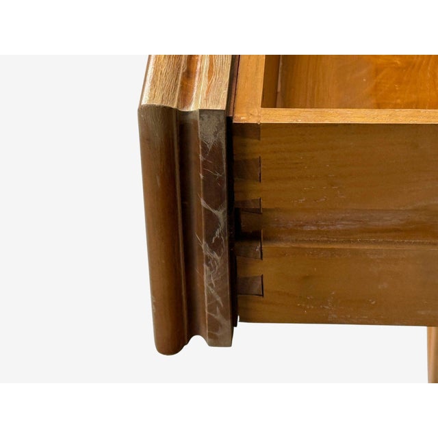 French Provincial, Monumental Sideboard, Wood, Brass, France, 1960s For Sale - Image 13 of 14