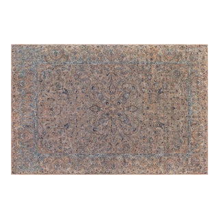 Fine Antique Persian Kirman Handmade Wool Rug For Sale