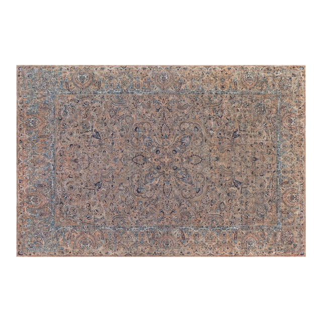 Fine Antique Persian Kirman Handmade Wool Rug For Sale