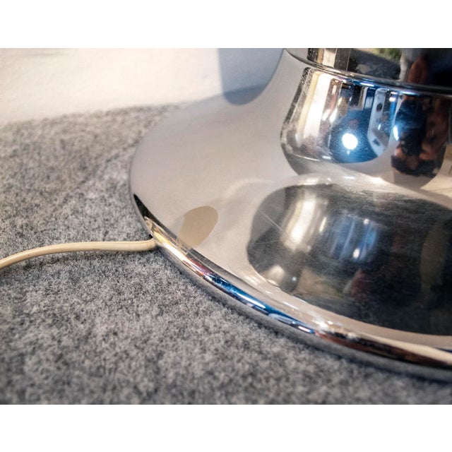 Silver Dimmable Table Lamp from Selenova, 1970s For Sale - Image 8 of 9