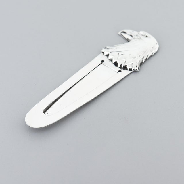 Silver Tiffany & Co. Sterling Silver Bald Eagle Head Money Clip For Sale - Image 8 of 15