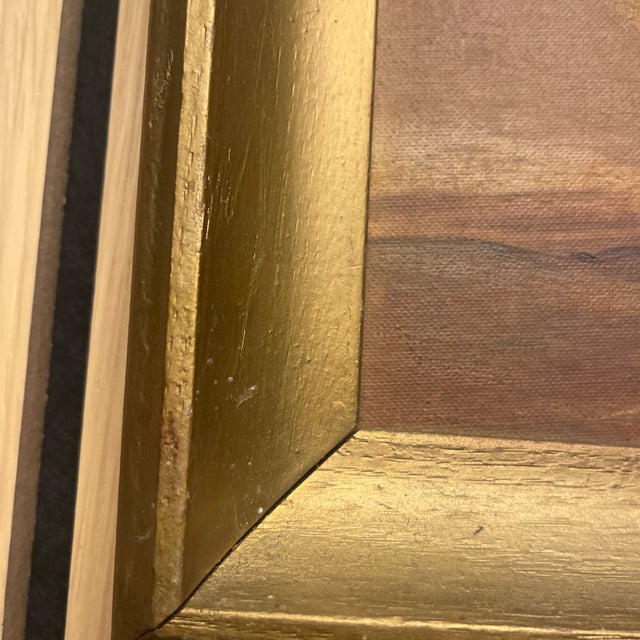 Early 20th Century Tonalist Landscape Painting With Solitary Tree, Gilt Frame For Sale - Image 4 of 7