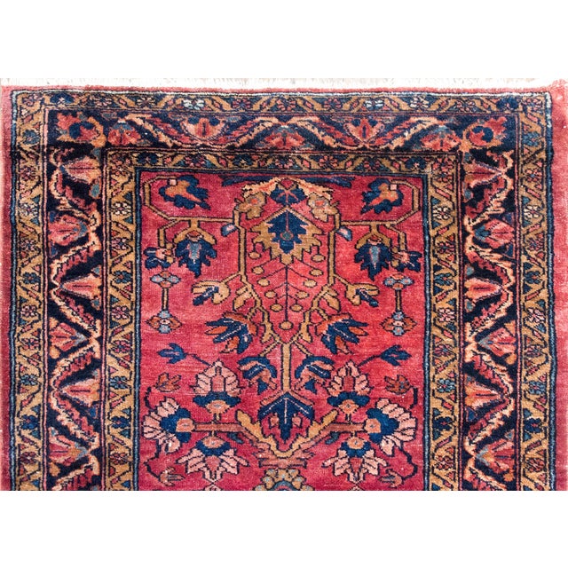 Early 20th Century Persian Lilihan Rug For Sale - Image 4 of 15