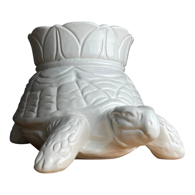 1970s Large Ceramic Vase Turtle by Bellini Italy | Chairish