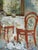 Red 1989 Impressionist 'Table for Two' Vintage Original Interior Still Life Oil Painting, Framed For Sale - Image 8 of 12