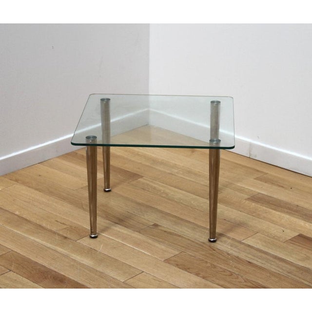 Glass and Chrome Coffee Table For Sale - Image 6 of 8