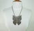 Silver Metal Articulated Butterfly Pendant Necklace, c.1970 For Sale - Image 10 of 12