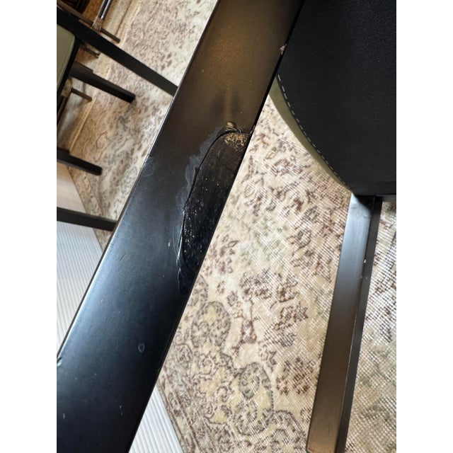 Poltrona Frau Leather Arm Chairs, Set of Four For Sale - Image 12 of 12