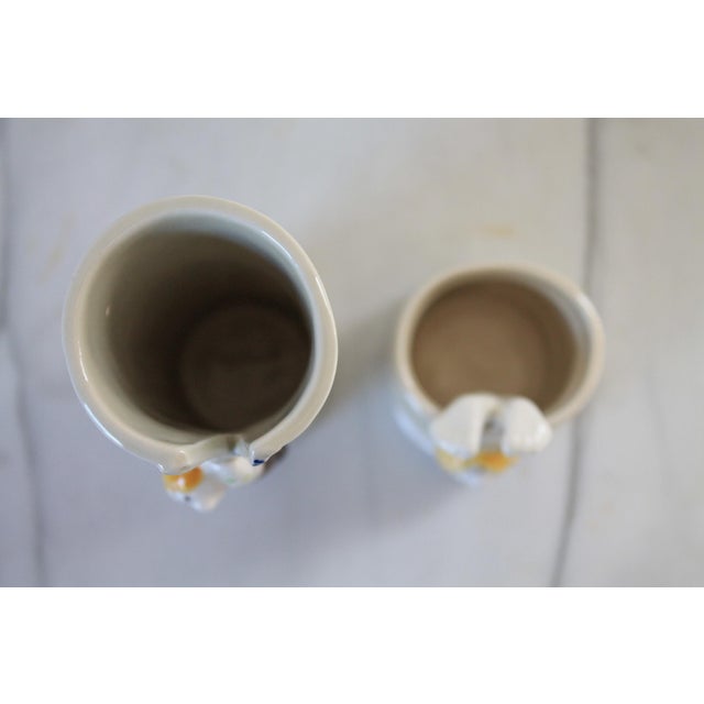 Off-white Vintage Fitz & Floyd Zipper Man Vessels For Sale - Image 8 of 8