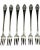 Vintage Plaza Hotel Nyc Set 6 Silver Plate Cocktail Seafood Forks Gorham Ny For Sale - Image 10 of 12