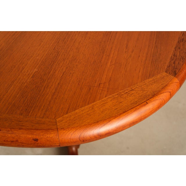 Brown Teak Dining Table by Edvard Valentinsen for Funiture Factory Ringe, Denmark, 1960s For Sale - Image 8 of 17