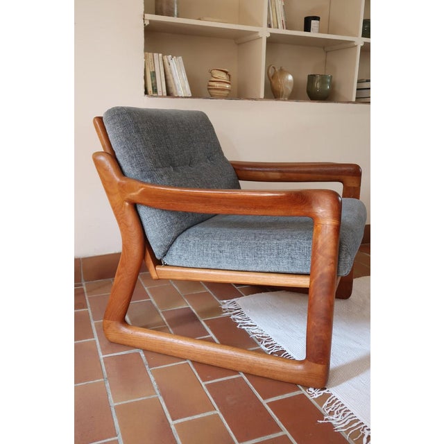 1960s Teak Sledge-Base Lounge Chairs by Komfort, Denmark, 1960s, Set of 2 For Sale - Image 5 of 18