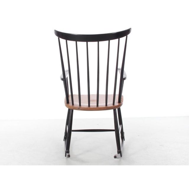 Mid-Century Modern Scandinavian Rocking Chair attributed to Tapiovaara, 1960s For Sale - Image 3 of 15