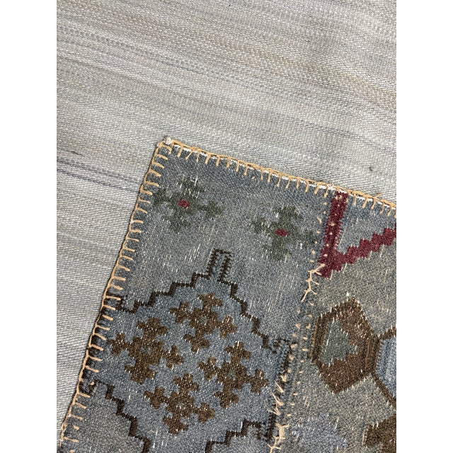 Islamic 4ft × 5ft 11in Patchwork Stonewashed Kilim Rug For Sale - Image 3 of 12