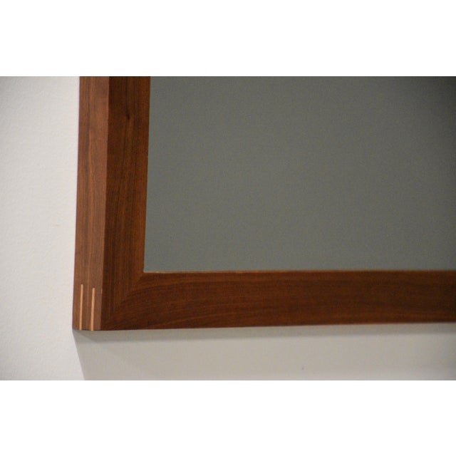 A mid century modern mahogany square frame designed by Edward Wormley for Dunbar. Professionally refinished. Unmarked....