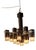 Cubick Chandelier in Chrome Iron and Glass by Gaetano Sciolari for Sciolari, 1960s For Sale