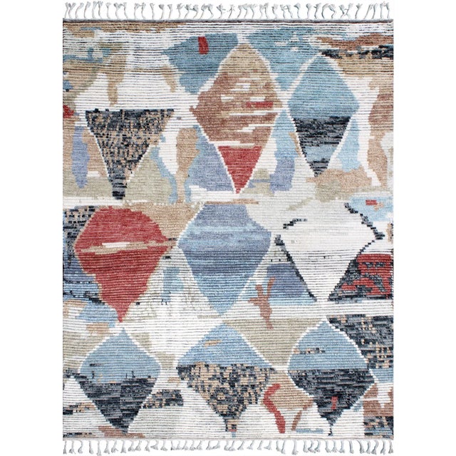 Textile Hand Knotted Modern Wool Rug. 07'11" X 10'01" For Sale - Image 7 of 7