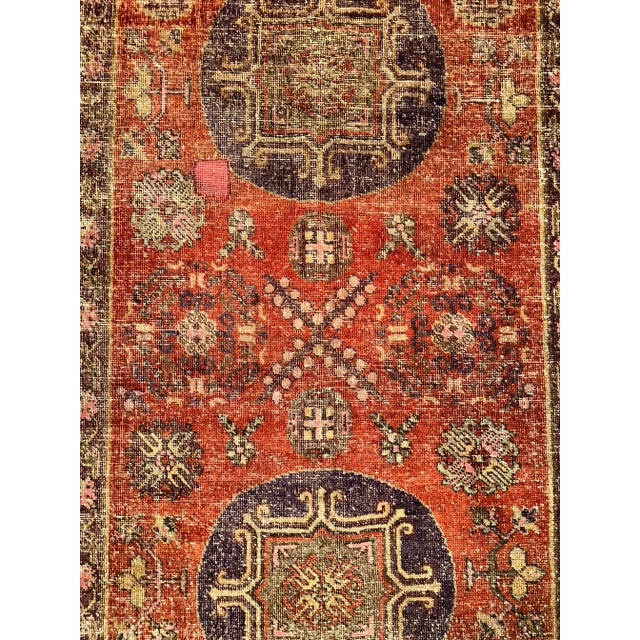 Late 19th Century Late-19th Century Authentic Khotan Samarkand Rug For Sale - Image 4 of 5