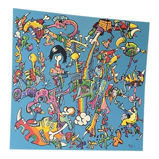 Untitled 2008 Contemporary Graffiti Pop Art Painting by Ferenc Balint For Sale