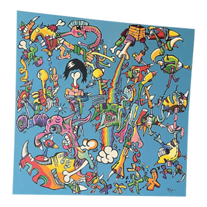 Untitled 2008 Contemporary Graffiti Pop Art Painting by Ferenc Balint