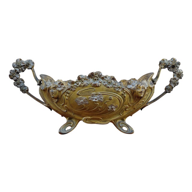Bronze Planter by Claude Bonnefond, 1890s For Sale