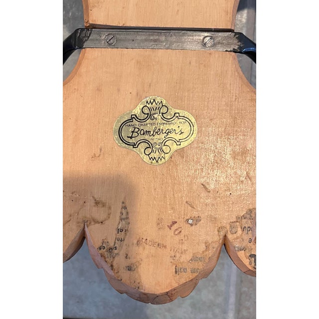 Vintage Italian Rustic Carved Wood Two Arm Candle Wall Sconces - A Pair For Sale - Image 11 of 11