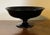 Art Deco Antique Early 20th Century Black Amethyst Glass Footed Fruit Bowl or Centerpiece Tazza For Sale - Image 3 of 12