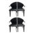 Postmodern Italian Leather Dining Chairs Attributed to Mario Morbidelli for Naos - Set of 4 For Sale