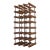 Mid Century Danish Modern 21-Bottle Wine Rack For Sale