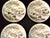 Japanese Kutani Hand‑Painted Scenic Decorative Saucer Plates – 5.5” (4 Available - Sold by Plate) For Sale - Image 3 of 9