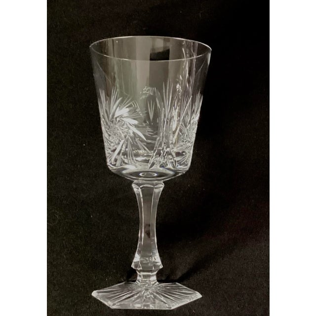 Glass 1960s Bohemia Crystal Crystalex - Cut Crystal Clarets - Set of 5 For Sale - Image 7 of 8