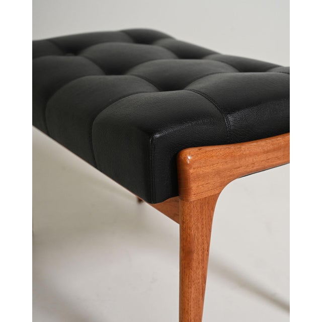 Bröderna Andersson Upholstered Stool, Sweden, 1960s For Sale - Image 4 of 6