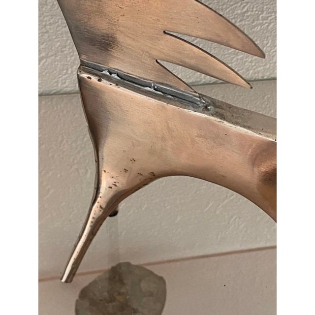 Metal Sculpture of a Horse in Silver-Plated Metal, 1980s For Sale - Image 7 of 18