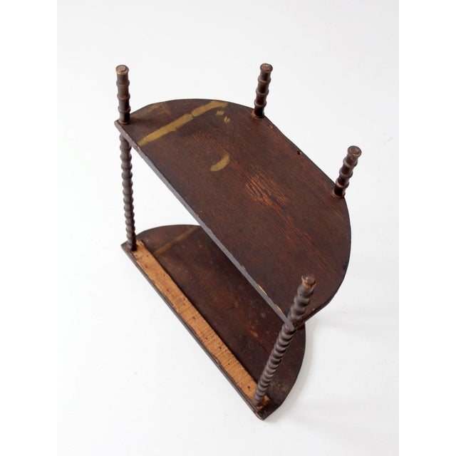 Antique Primitive Folk Art Spool Table For Sale - Image 14 of 17