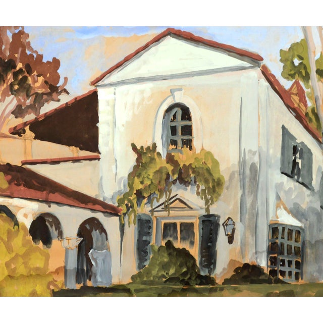 American Mid Century California Mission Landscape For Sale - Image 3 of 7