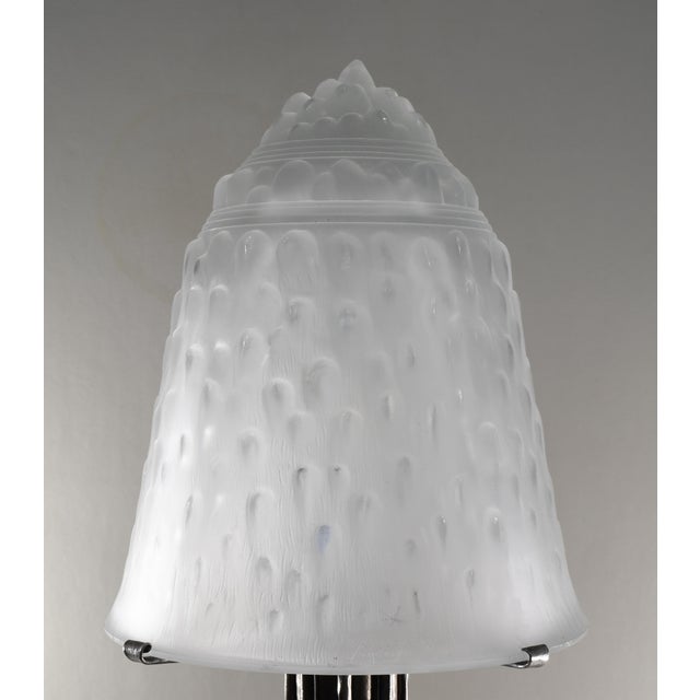 Metal Large French Art Deco Table Lamp by Muller Freres 1920s France For Sale - Image 7 of 13