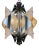 Mid-Century Amber Murano Glass and Chrome Chandelier by Toni Zuccheri for Mazzega, Italy, 1970s For Sale