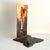 1970s Brutalist Geometric Sculpture in Metal and Copper, 1970s For Sale - Image 5 of 5