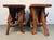 Brown Mid 20th Century Rustic Live-Edge Black Walnut End Tables For Sale - Image 8 of 13