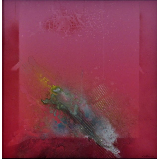 This artwork, "Untitled" is a mixed media on paper by renown Malaysian artist Thang Kiang How, born 1946. It is signed at...