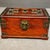 This beautifully crafted rectangular box features a stunning wood grain (appears to be rosewood or a similar dark...