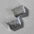 Metal Gilded Silver Earrings by Gertrud Engel, 1948, Set of 2 For Sale - Image 7 of 8