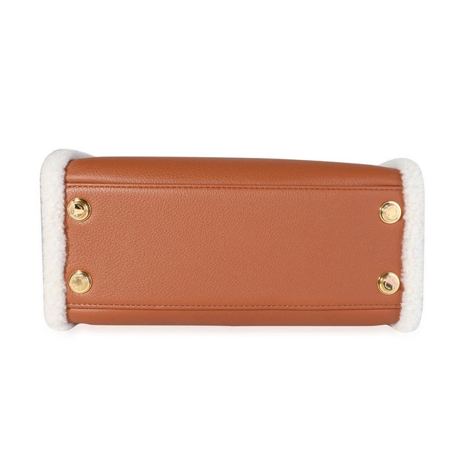 2020s Caramel Calfskin and Shearling On My Side PM For Sale - Image 5 of 8
