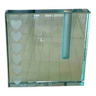 1980s Schlanser Heart Bud Vase For Sale