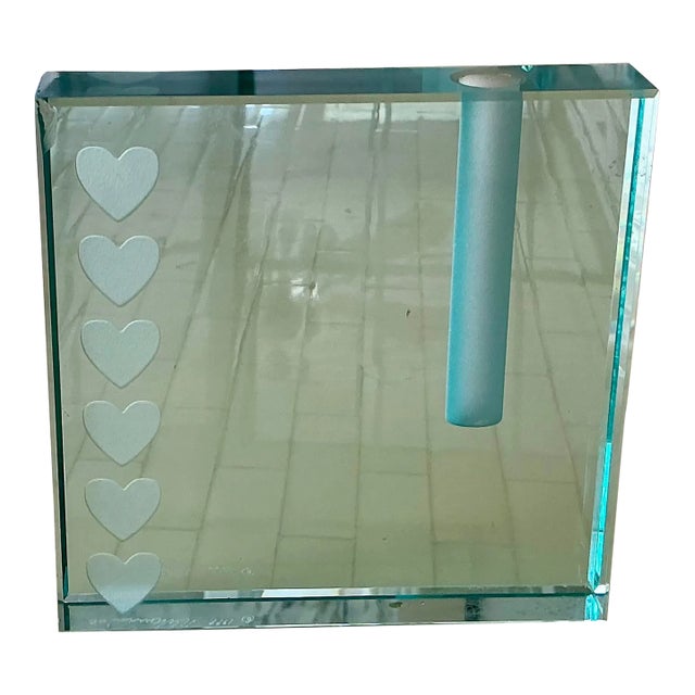1980s Schlanser Heart Bud Vase For Sale