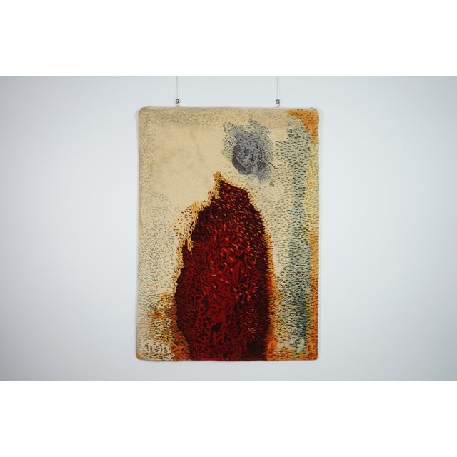 Mid-Century Modern Tapestry by Lutz De Bré for Ewald Kröner, 1971 For Sale - Image 3 of 14